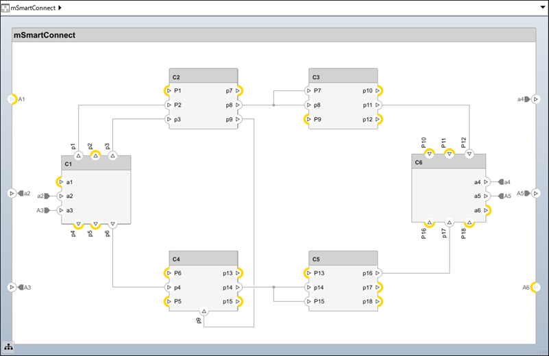 Highlight unconnected ports displaying ports that do not yet have a connection.