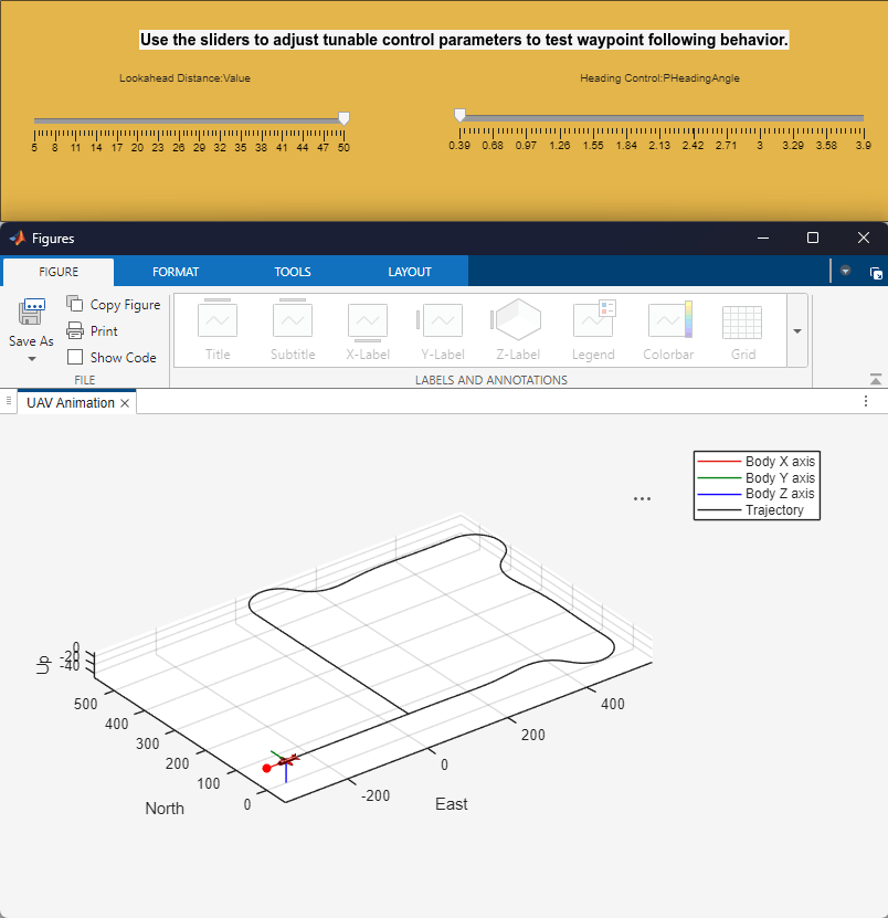 Tuning Waypoint Following Controller for Fixed-Wing UAV