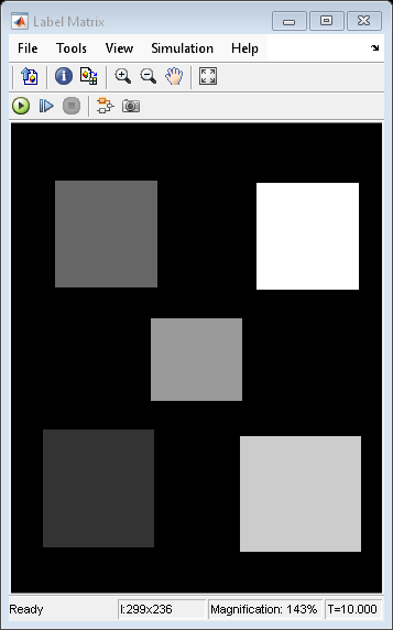 Figure Label Matrix contains an axes object and other objects of type uiflowcontainer, uimenu, uitoolbar. The hidden axes object contains an object of type image.