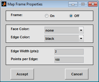 Map Frame Properties dialog box