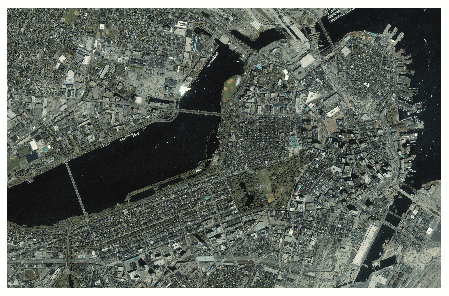 Satellite image of Boston