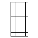 Grid with nonuniformly-spaced points in each dimension.