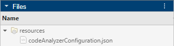 Configuration file in a resources folder