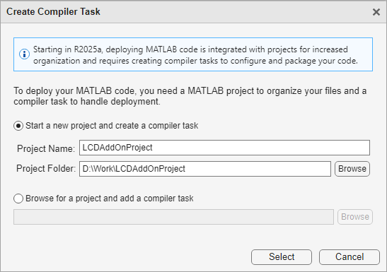 Create Compiler Task