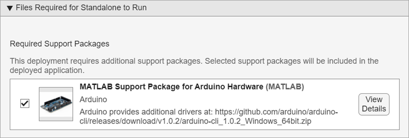 Arduino Support Package