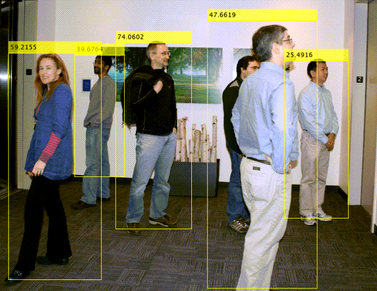 Person detection exercise from Computer Vision Onramp