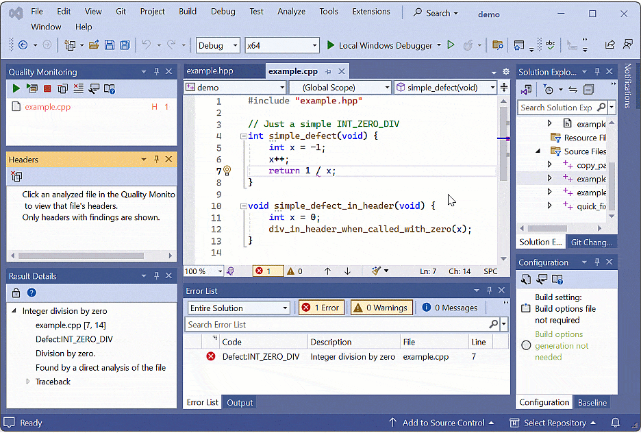 View header findings