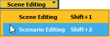 Scene Editing and Scenario Editing toggle