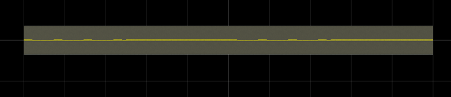RoadRunner scene of a road with a passing zone