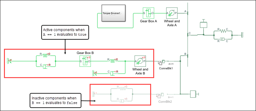 Deactivate all the components connected to the Leaf type of Variant Connector block