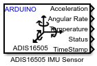 ADIS16505 IMU Sensor block