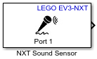 NXT Sound Sensor block