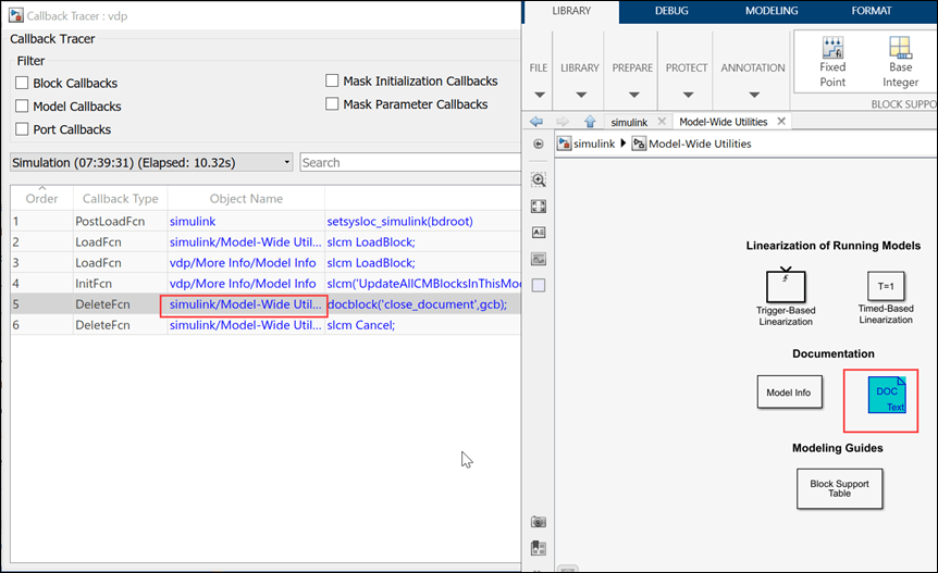 Object appears highlighted in the model