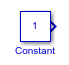 Constant block with the foreground color blue