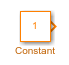 Constant block with the foreground color orange