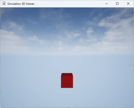 Simulation 3D Viewer in figure window.