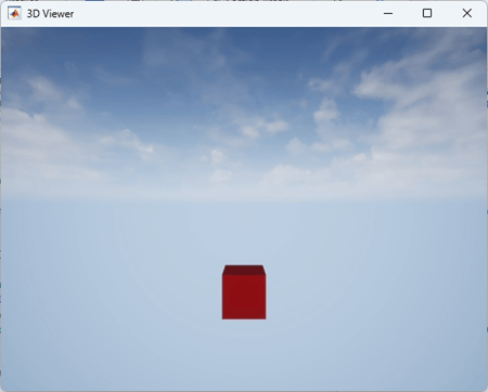 Figure window named 3D Viewer displaying the 3D environment.