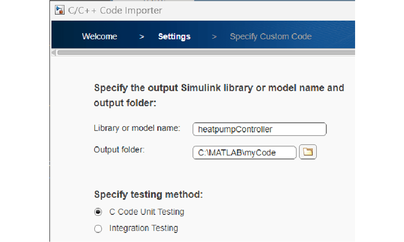 使用代码导入向导对导入的自定义代码进行单元测试
