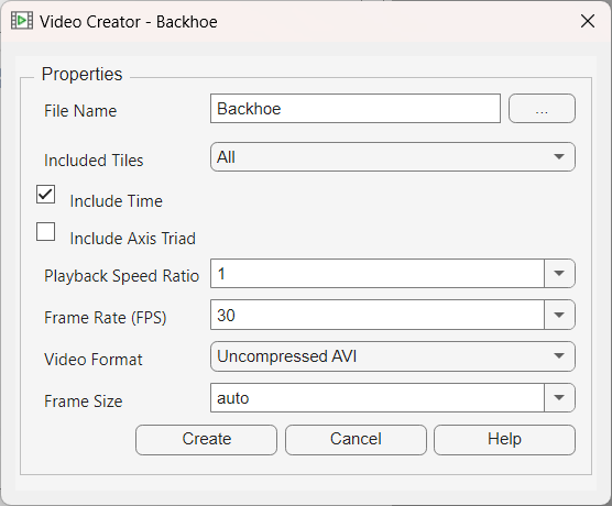 Video creator UI