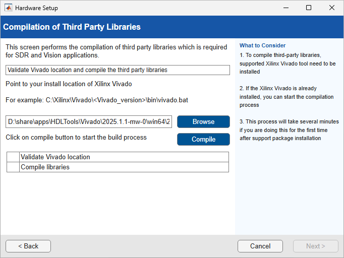 Compile Third-Party Libraries