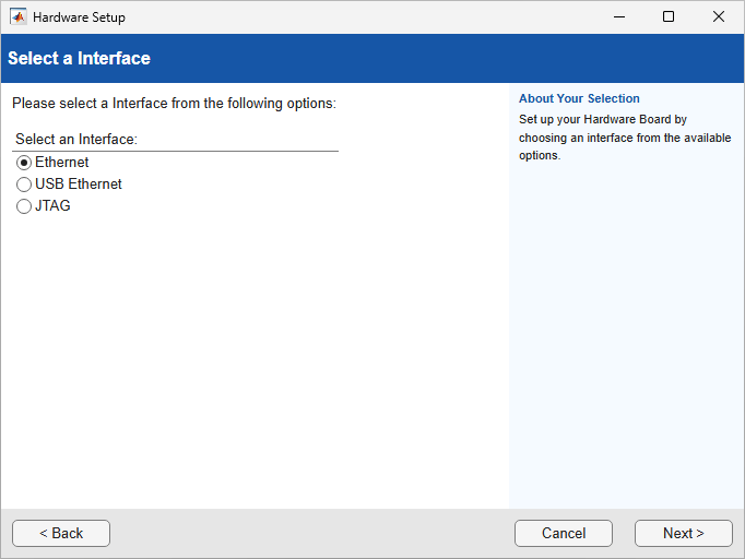 Select an Interface