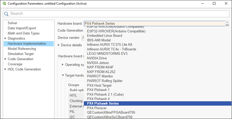 Configuration parameters