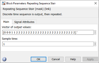 Repeating Sequence Stair block mask