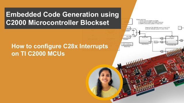 Follow this step-by-step guide on how to configure C28x hardware interrupts on an F28379D LaunchPad using C2000 Microcontroller Blockset.